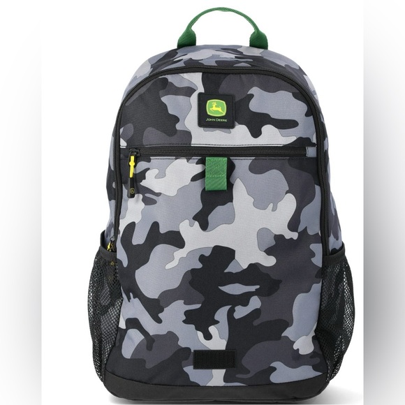 John Deere Boys' August 17" Laptop Backpack with Lunch Box, Black Camo - Picture 4 of 14
